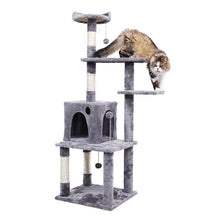 Load image into Gallery viewer, wholesale Cat'S Tree Scratcher Tower Condo Furniture Scratch Post Cat Jumping Toy with Ladder Kitten Pet House Hammock With Ball
