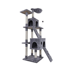 Load image into Gallery viewer, wholesale Cat'S Tree Scratcher Tower Condo Furniture Scratch Post Cat Jumping Toy with Ladder Kitten Pet House Hammock With Ball
