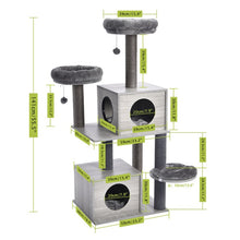 Load image into Gallery viewer, wholesale Cat'S Tree Scratcher Tower Condo Furniture Scratch Post Cat Jumping Toy with Ladder Kitten Pet House Hammock With Ball
