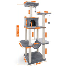 Load image into Gallery viewer, Domestic Delivery Cat Climbing Frame Cat Scratching Post Tree Scratcher Pole Furniture Cat Toy plac zabaw dla kota
